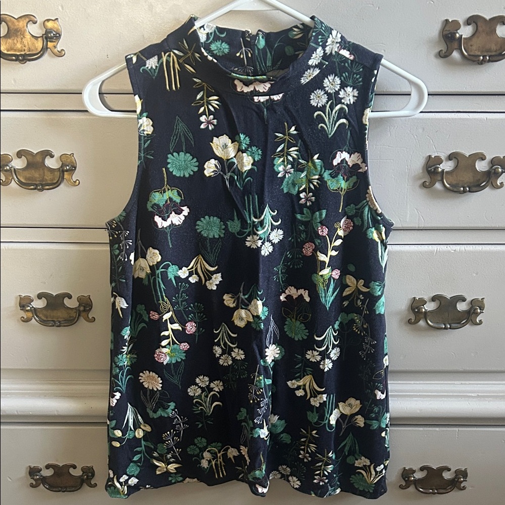 LOFT Outlet Floral Sleeveless Women's Top, Size XS